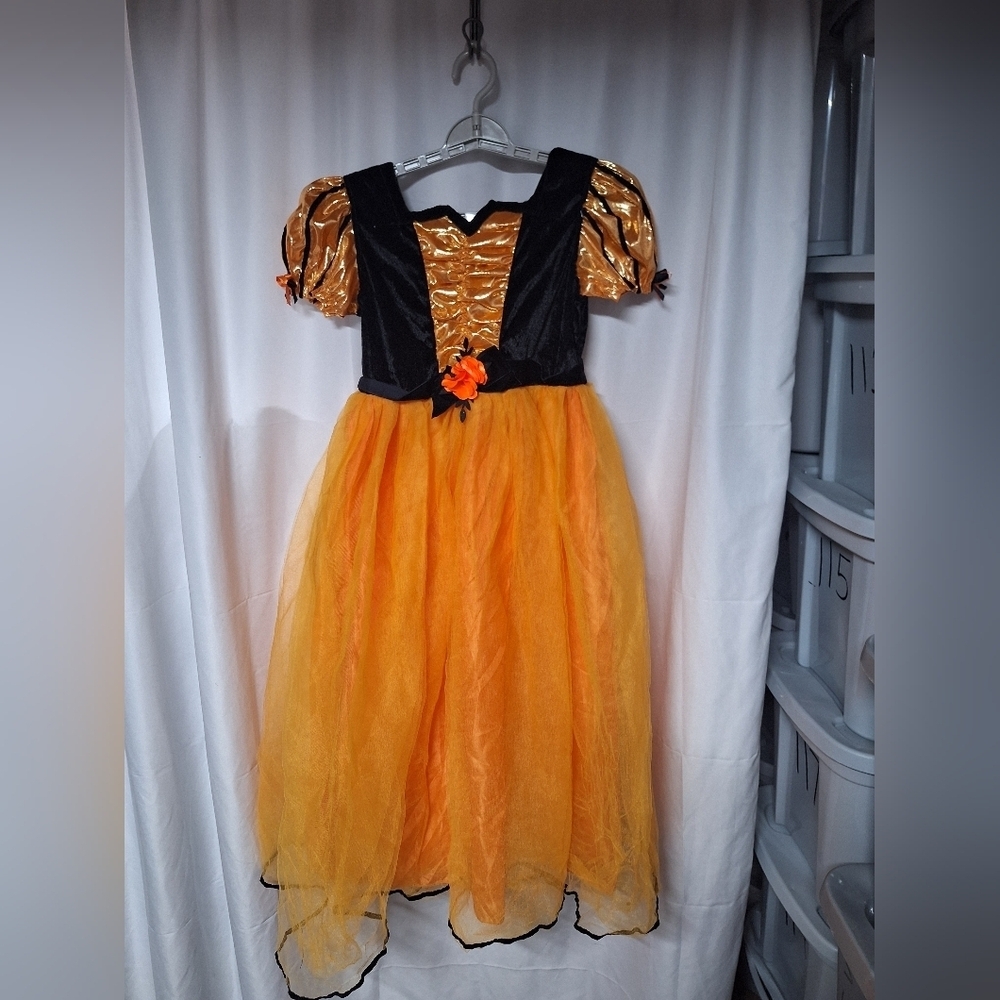 Charming Halloween Costume - Black and Orange  Dress  Dress-up